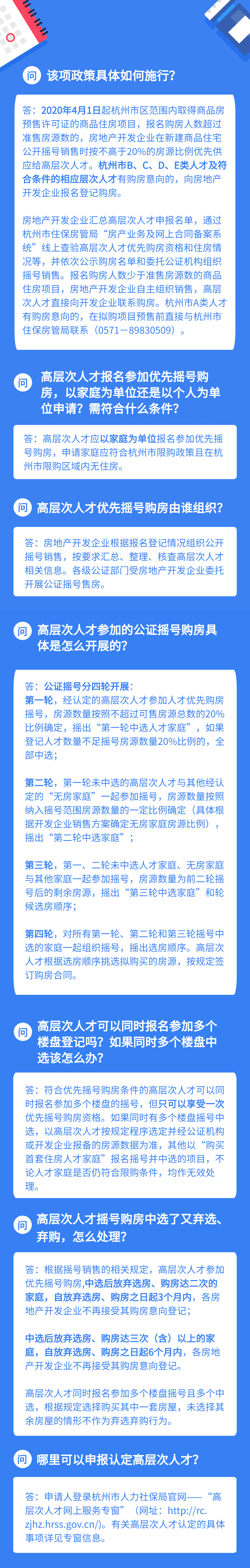 2020年杭州市高层次人才优先购房政策详细解读